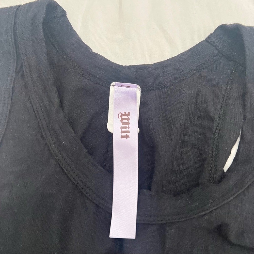 Wilt Womens Black Cotton High-Low Tank Dress XS Made in USA - Picture 4 of 8